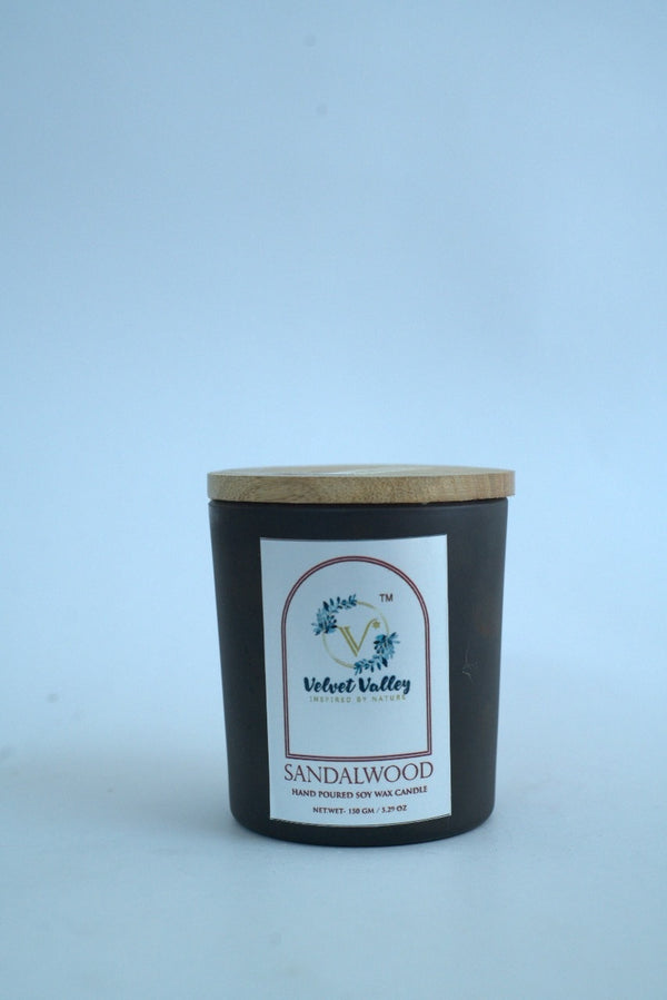 Sandalwood Soy Wax Hand Poured Candle