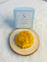 Peony flower candle sandalwood