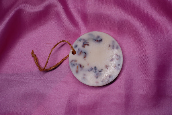 Rose vanilla perfumed wax sachet
circle shape